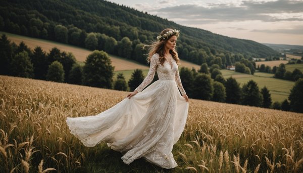 Trouvez votre robe de mariée bohème en belgique idéale